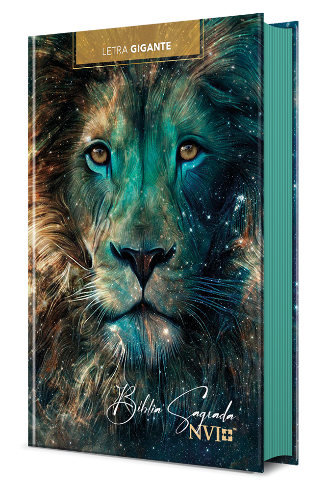 Bíblia Sagrada leão estrela  letra gigante – NVI capa dura