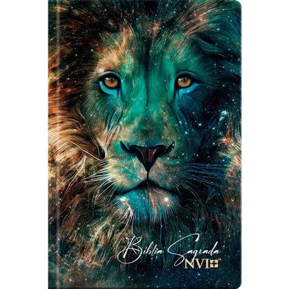 Bíblia Sagrada Leao estrelas Letra media – NVI capa dura -Pre venda entrega a partir de 28/5