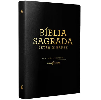 Bíblia Leitura Perfeita NVI | Letra Gigante | Capa Couro Soft Preta - Pre venda entrega a partir de 28/5