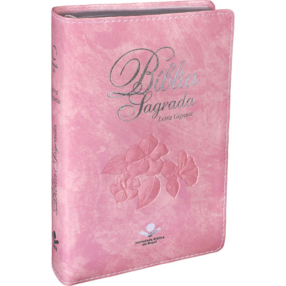 Bíblia Sagrada Letra Gigante Almeida Revista e Atualizada rosa Nobre com indice - entrega entre 5-10/12