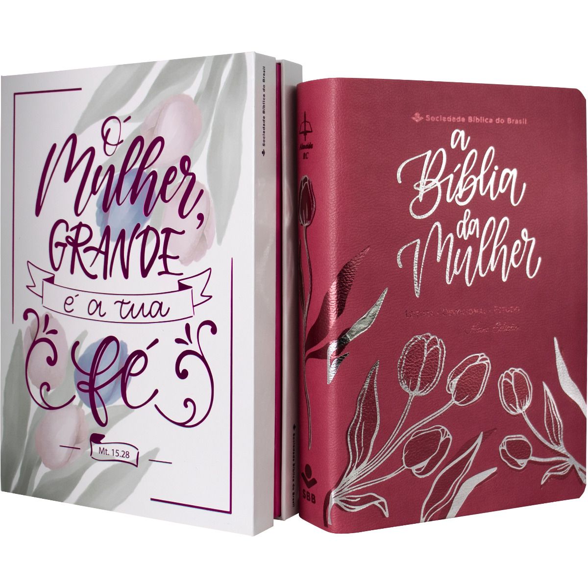 Bíblia da Mulher  Almeida Revista e Corrigida Tulipa - Rosa-Pre venda entrega a partir de 28/5