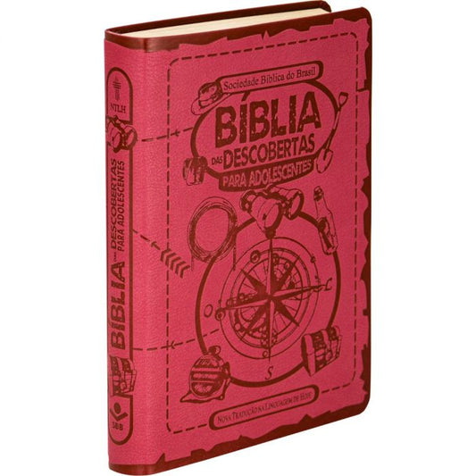 Bíblia das Descobertas para Adolescentes- luxo Pink  NTLH