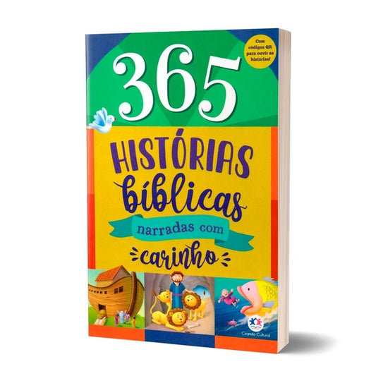 Livro Infantil 365 Histórias Bíblicas Narradas com Carinho - Ciranda Cultural-Entrega a partir do dia 28/5