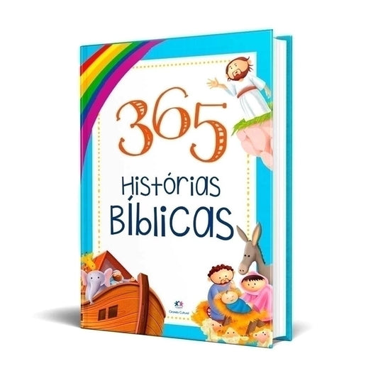 Livro Devocional Infantil 365 Histórias Bíblicas Grande Capa