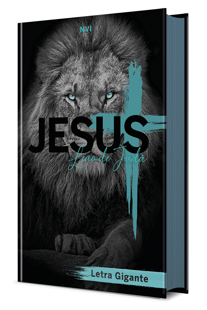 Bíblia Sagrada leão  letra gigante – NVI capa dura