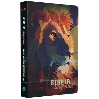 Bíblia Sagrada Leão Colorido– NVI Capa Soft Touch letra media