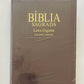 Bíblia Sagrada Letra Gigante Almeida RevistA E Corrigida com indice Marrom -