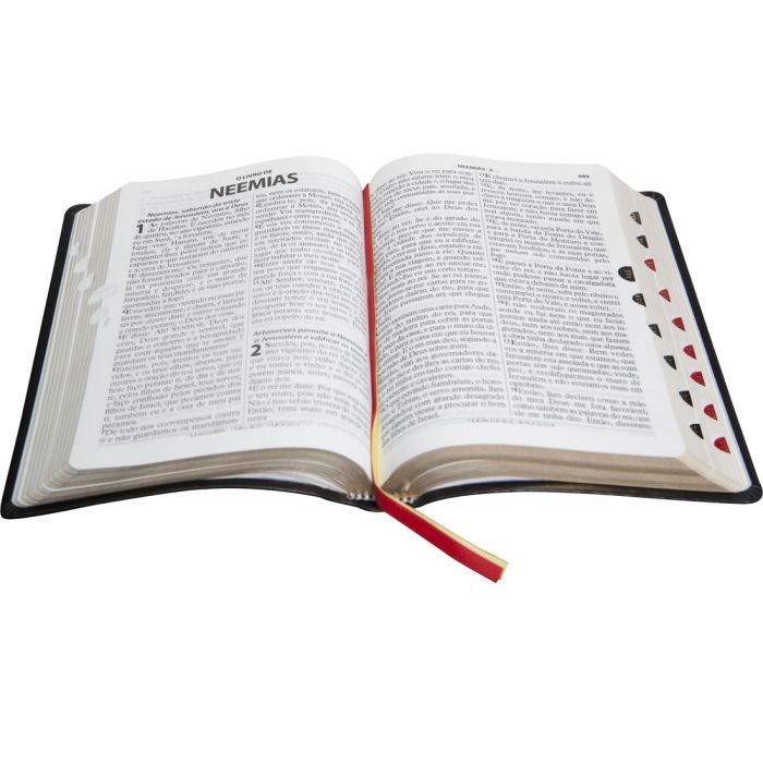Bíblia Sagrada Letra Gigante com indice Almeida Revista e Corrigida Preta Nobre