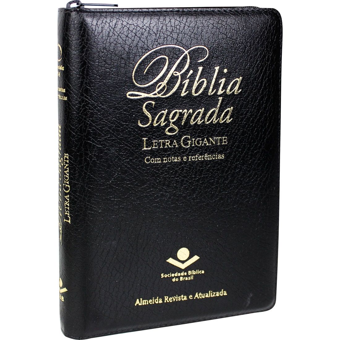 Bíblia Sagrada Letra Gigante com ziper e índice Almeida Revista e Atualizada