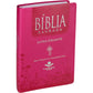 Bíblia Sagrada Letra Gigante Pink luxo - Sem Índice NTLH