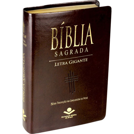 Bíblia Sagrada Letra Gigante  Ntlh marrom