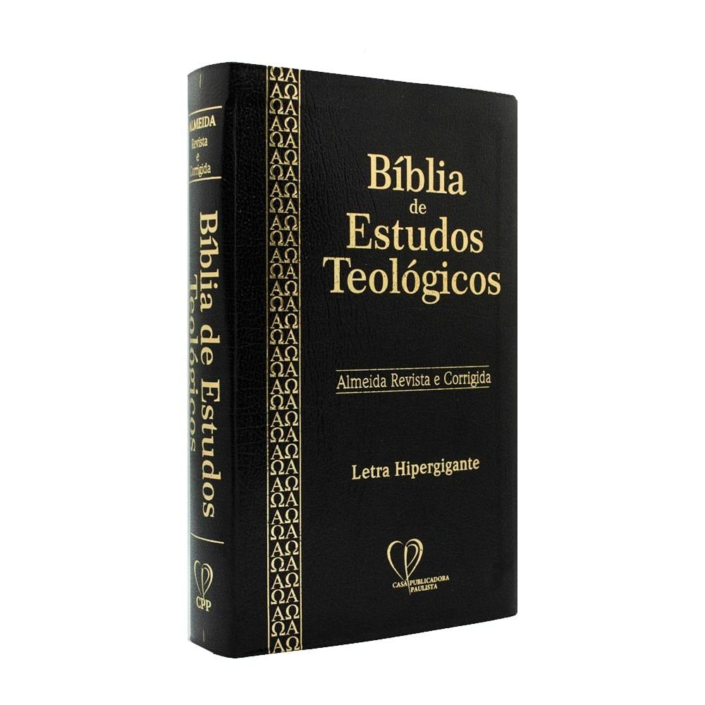 Bíblia De Estudos Teológicos RC Coverbook Preta letra hipergigante Entrega entre 5-10/12