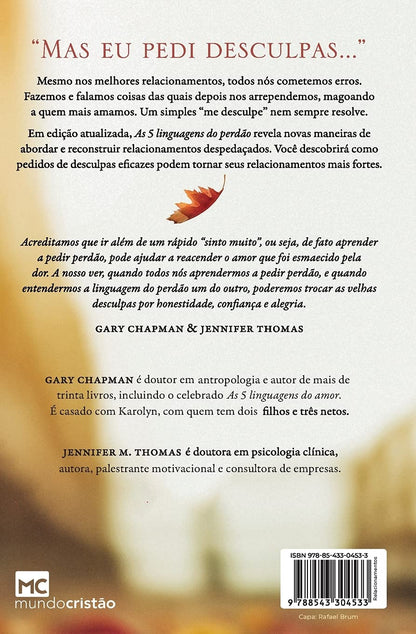 As 5 linguagens do perdão Gary Chapman & Jennifer Thomas