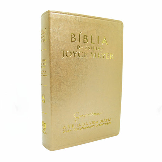 Bíblia De Estudo Joyce Meyer Dourada NVI LETRA GRANDE