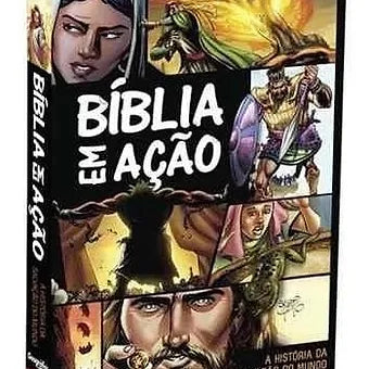 Bíblia Em Ação Quadrinhos Capa Dura  -